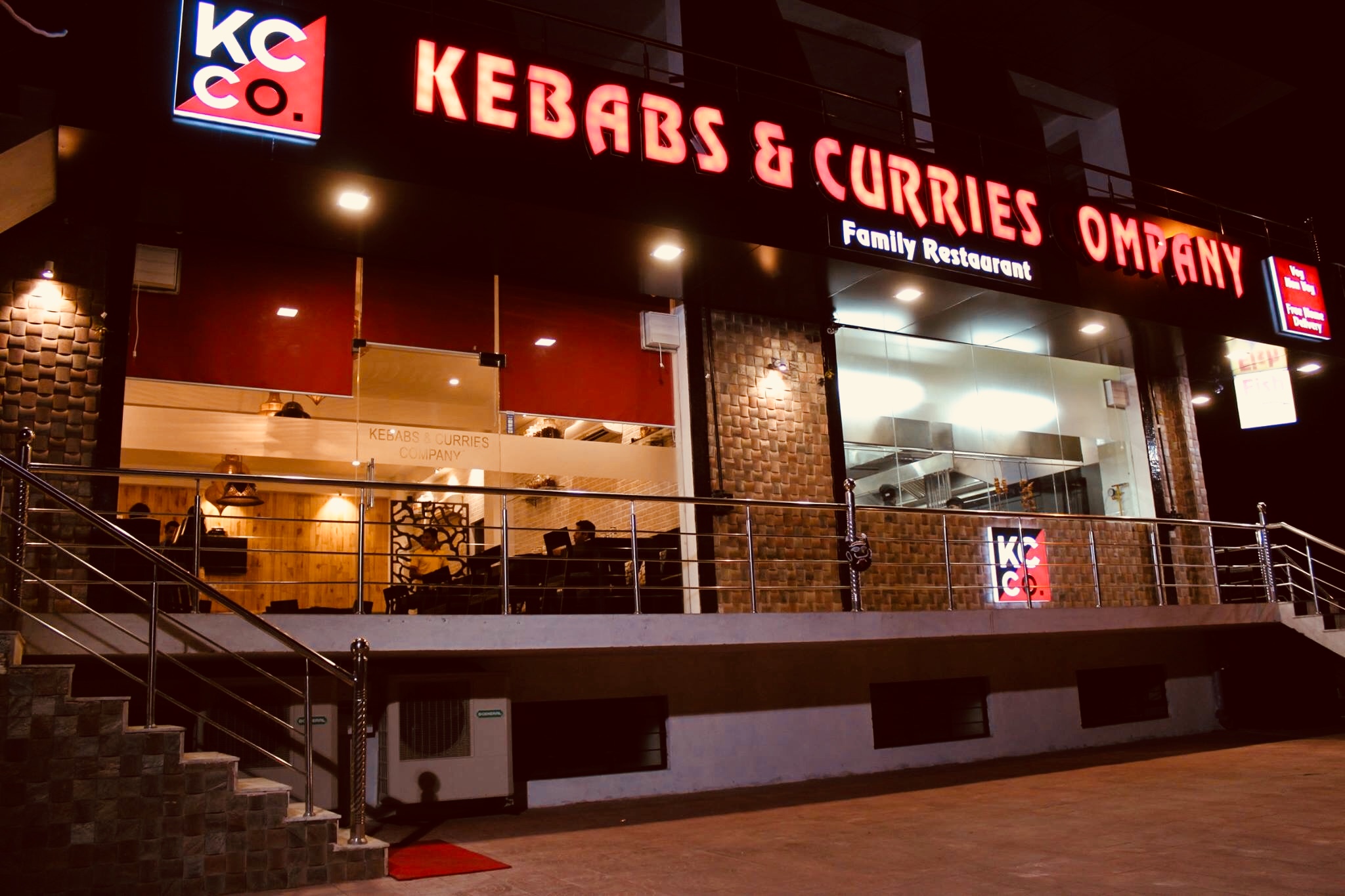 Kebabs and curries co is one of the famous non veg place in Jaipur. It provides very tasty food. Chicken is a must here. Here is the outside of kebabs and curries co.