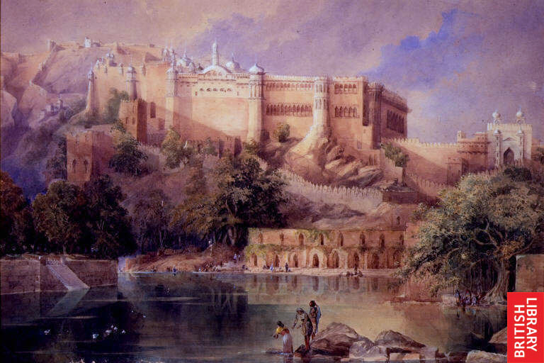 Amber Palace is a heritage of Jaipur. Don't forget to visit Amber palace. Here is the Painting of Amber palace by William Simpson